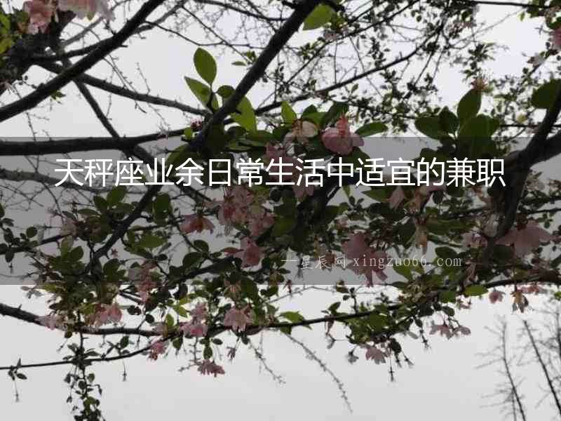 天秤座業(yè)余日常生活中適宜的兼職