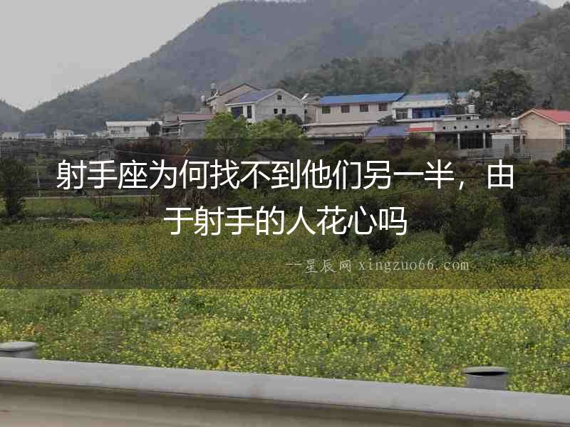 射手座為何找不到他們另一半，由于射手的人花心嗎