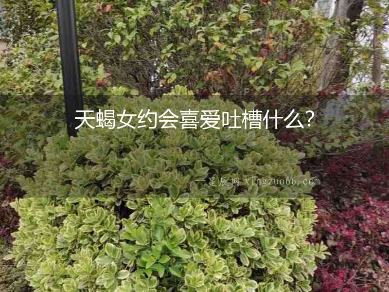 天蝎女約會喜愛吐槽什么？