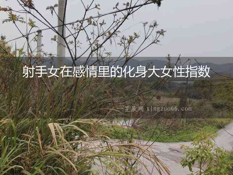 射手女在感情里的化身大女性指數