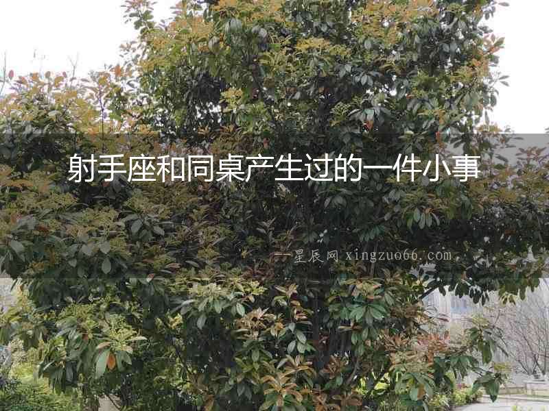 射手座和同桌產生過的一件小事