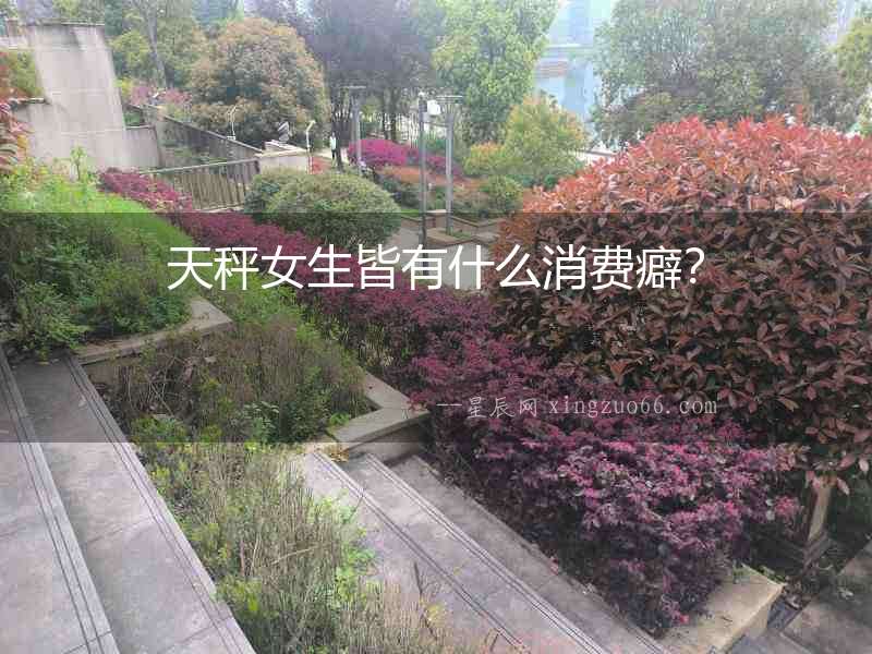 天秤女生皆有什么消費(fèi)癖？