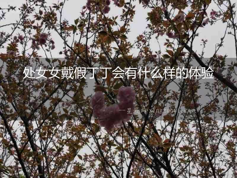 處女女戴假丁丁會有什么樣的體驗