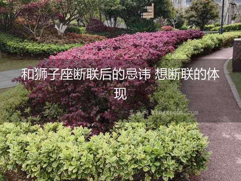 和獅子座斷聯后的忌諱 想斷聯的體現