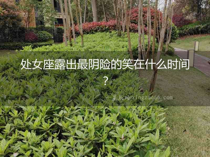 處女座露出最陰險的笑在什么時間？