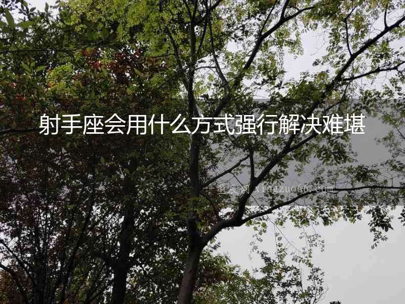 射手座會用什么方式強行解決難堪