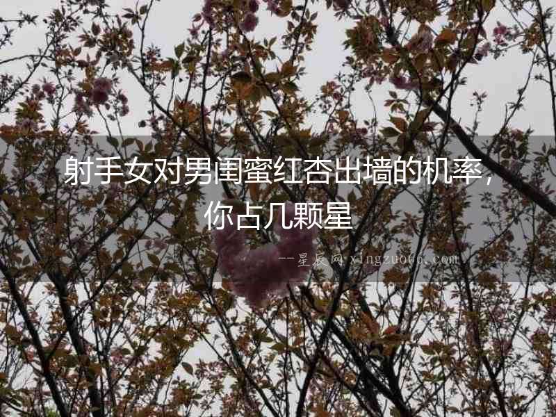 射手女對(duì)男閨蜜紅杏出墻的機(jī)率，你占幾顆星