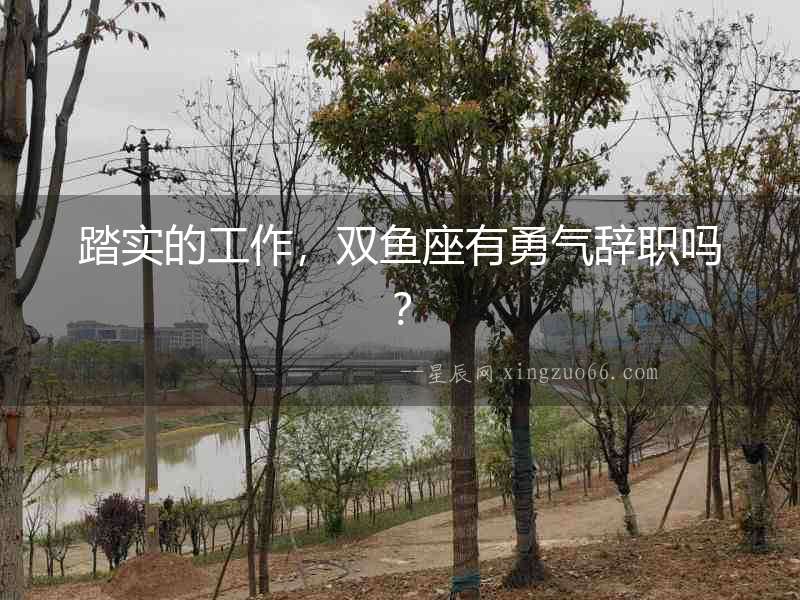 踏實的工作，雙魚座有勇氣辭職嗎？