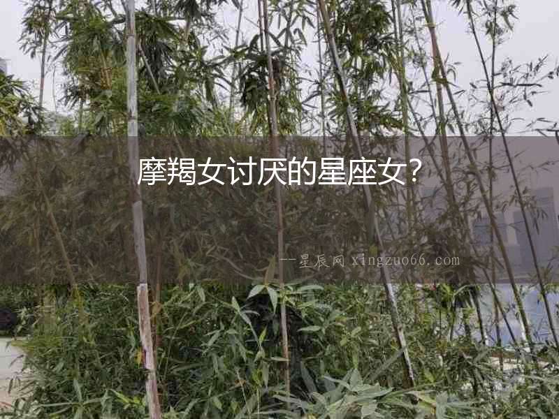 摩羯女討厭的星座女？