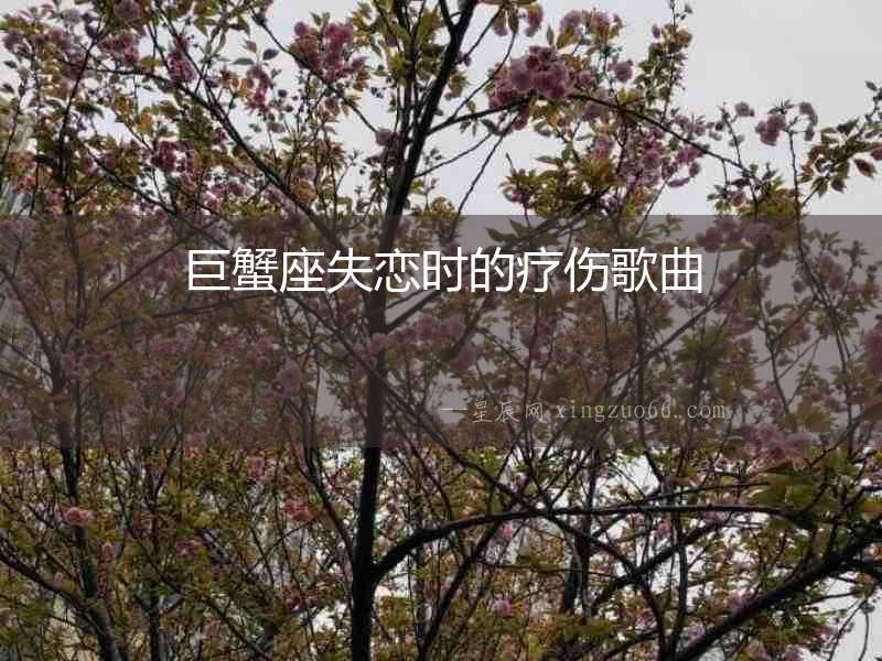 巨蟹座失戀時(shí)的療傷歌曲