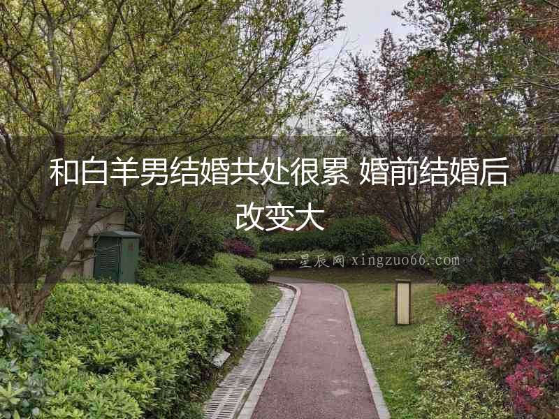 和白羊男結婚共處很累 婚前結婚后改變大
