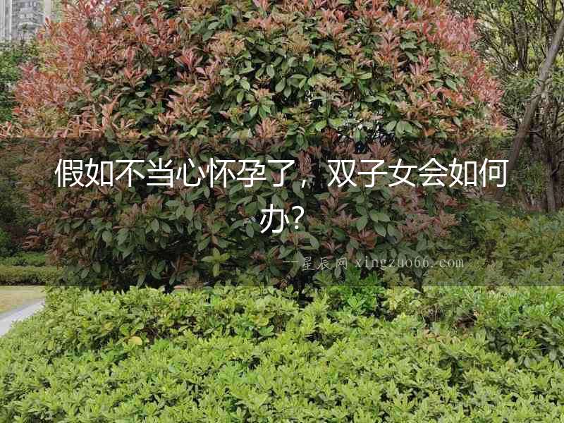 假如不當心懷孕了，雙子女會如何辦？