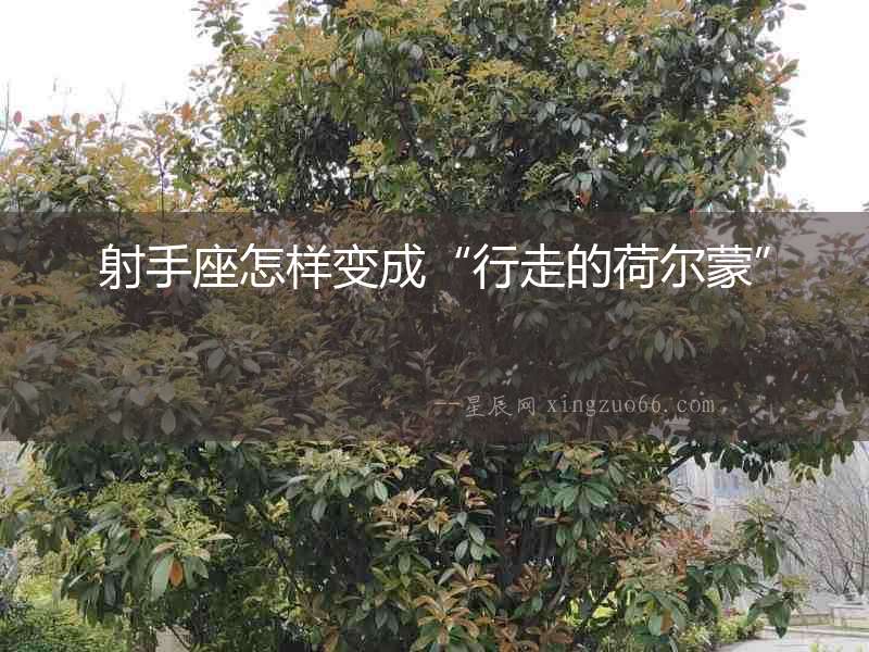 射手座怎樣變成“行走的荷爾蒙”