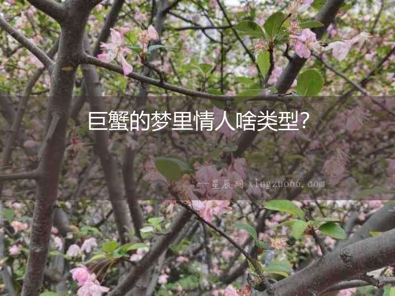 巨蟹的夢(mèng)里情人啥類型？
