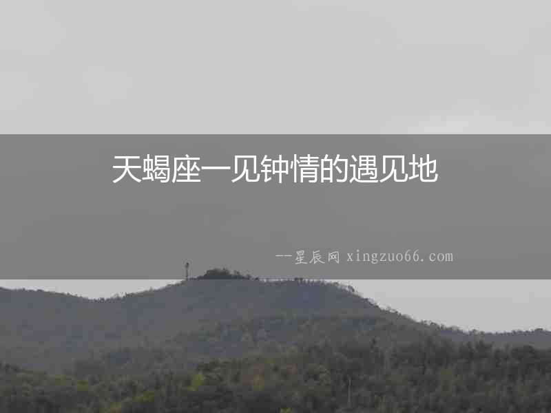 天蝎座一見鐘情的遇見地