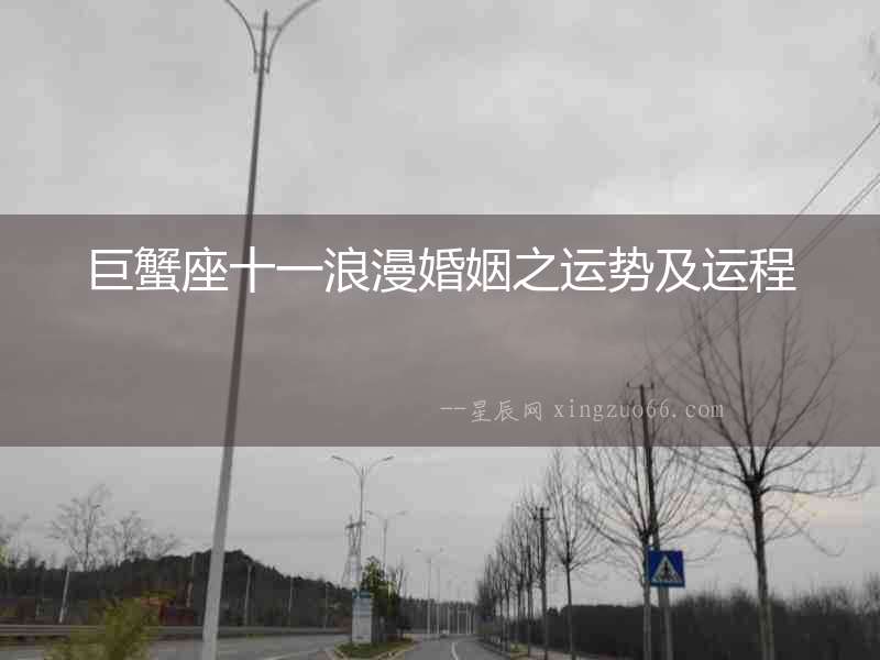 巨蟹座十一浪漫婚姻之運(yùn)勢(shì)及運(yùn)程