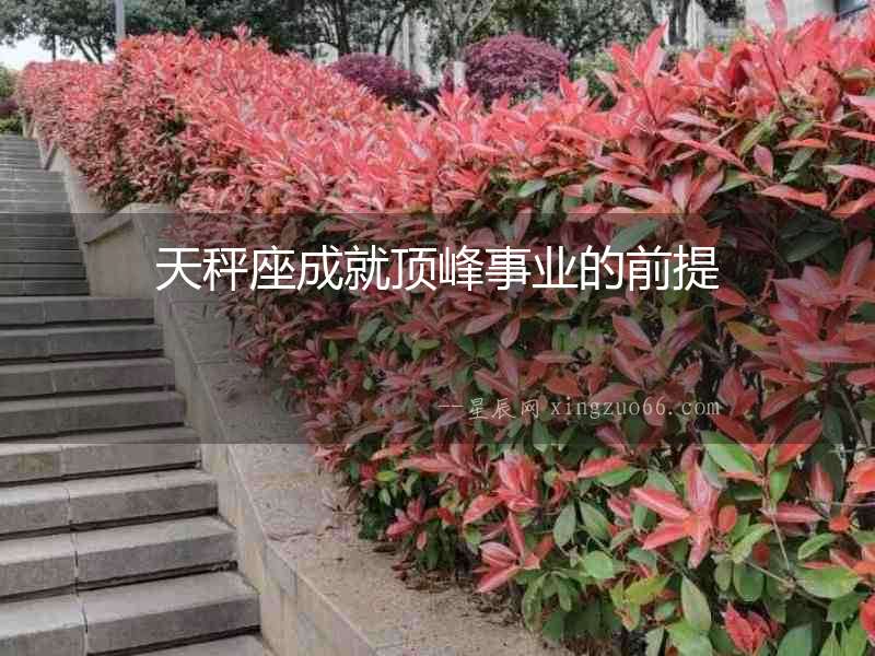 天秤座成就頂峰事業(yè)的前提