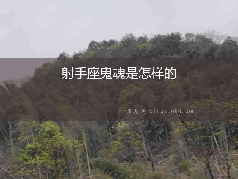 射手座鬼魂是怎樣的