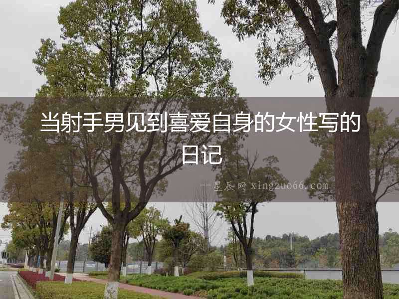 當射手男見到喜愛自身的女性寫的日記