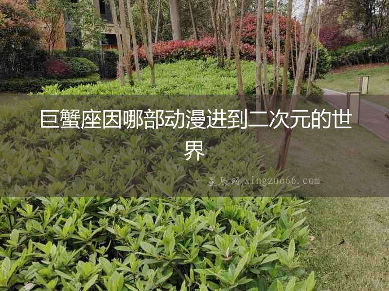 巨蟹座因哪部動(dòng)漫進(jìn)到二次元的世界