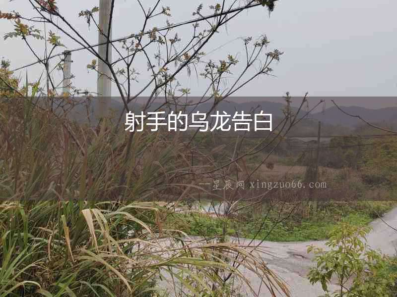 射手的烏龍告白