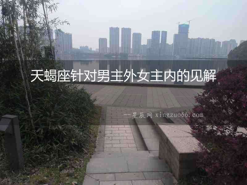 天蝎座針對男主外女主內的見解