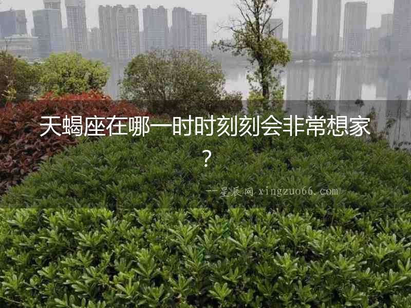 天蝎座在哪一時時刻刻會非常想家？