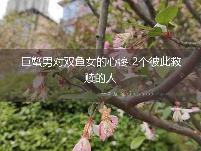 巨蟹男對(duì)雙魚女的心疼 2個(gè)彼此救贖的人