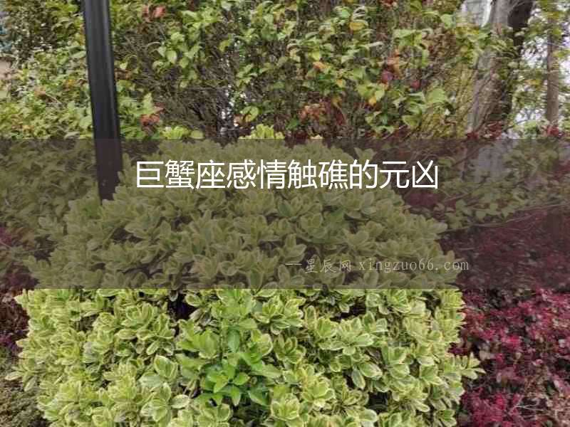 巨蟹座感情觸礁的元兇