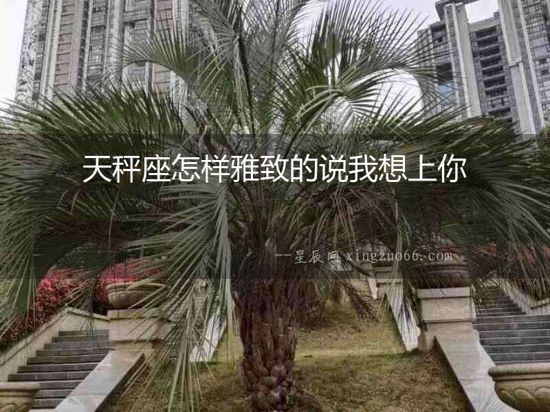 天秤座怎樣雅致的說我想上你