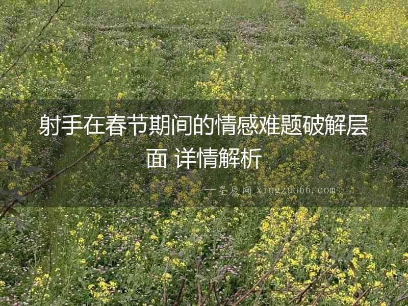 射手在春節(jié)期間的情感難題破解層面 詳情解析