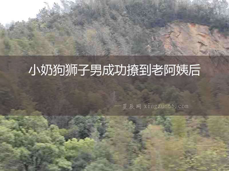 小奶狗獅子男成功撩到老阿姨后