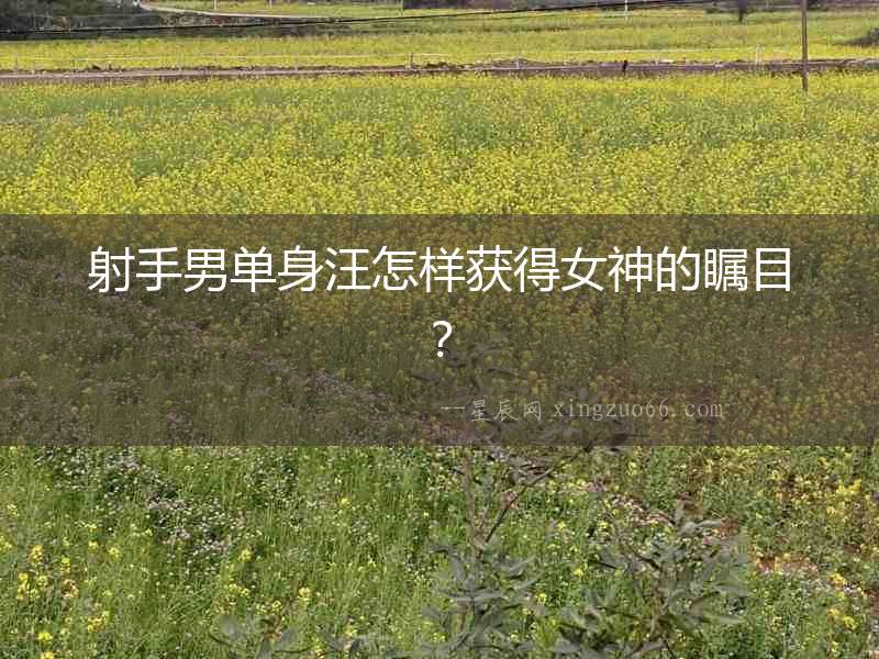 射手男單身汪怎樣獲得女神的矚目？