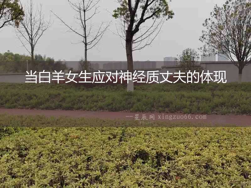 當(dāng)白羊女生應(yīng)對神經(jīng)質(zhì)丈夫的體現(xiàn)
