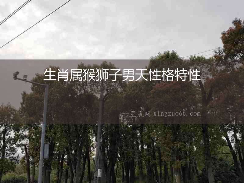 生肖屬猴獅子男天性格特性