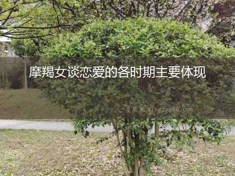 摩羯女談戀愛的各時期主要體現