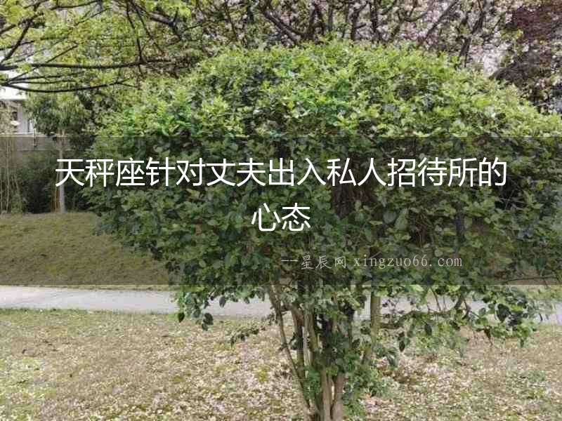 天秤座針對丈夫出入私人招待所的心態