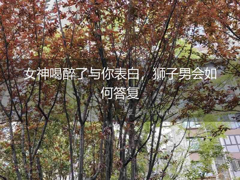 女神喝醉了與你表白，獅子男會如何答復
