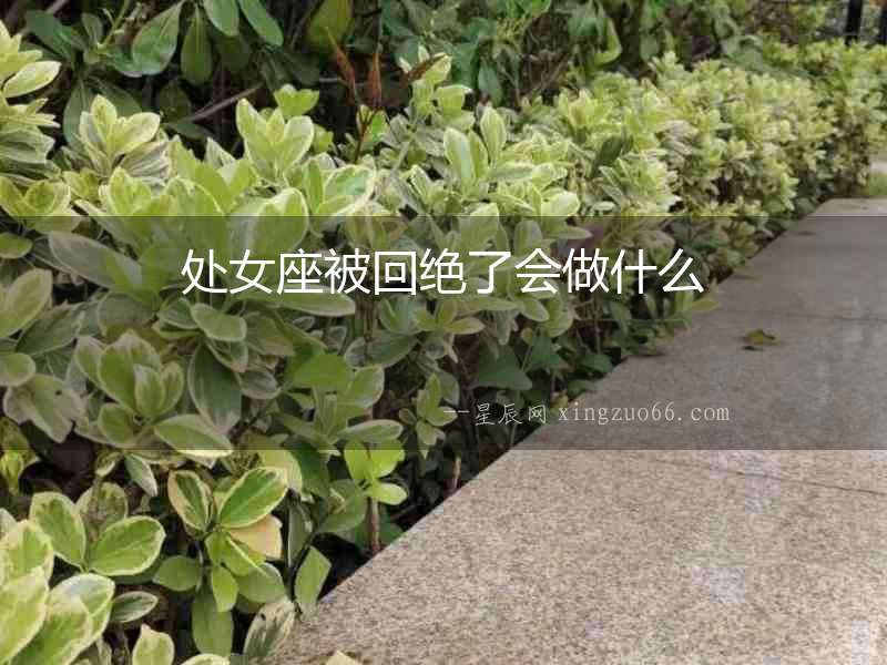 處女座被回絕了會做什么