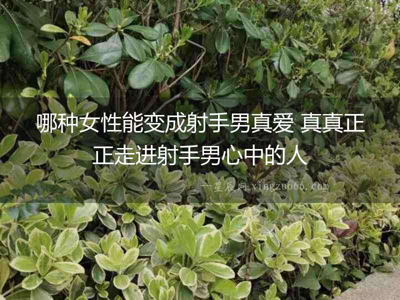 哪種女性能變成射手男真愛 真真正正走進(jìn)射手男心中的人