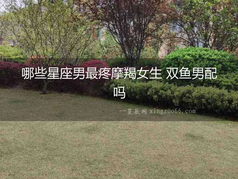 哪些星座男最疼摩羯女生 雙魚男配嗎
