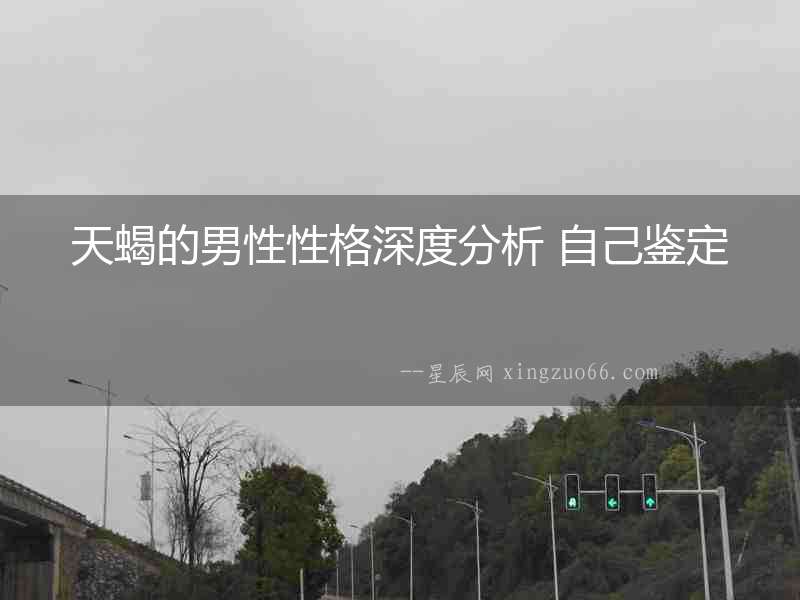 天蝎的男性性格深度分析 自己鑒定