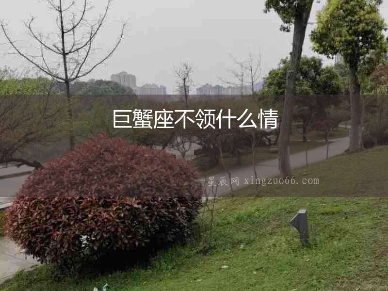 巨蟹座不領(lǐng)什么情