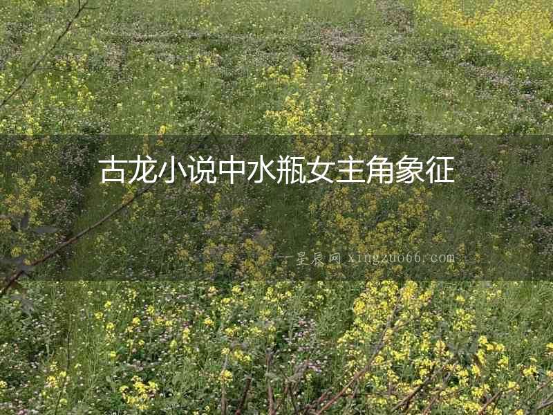 古龍小說中水瓶女主角象征