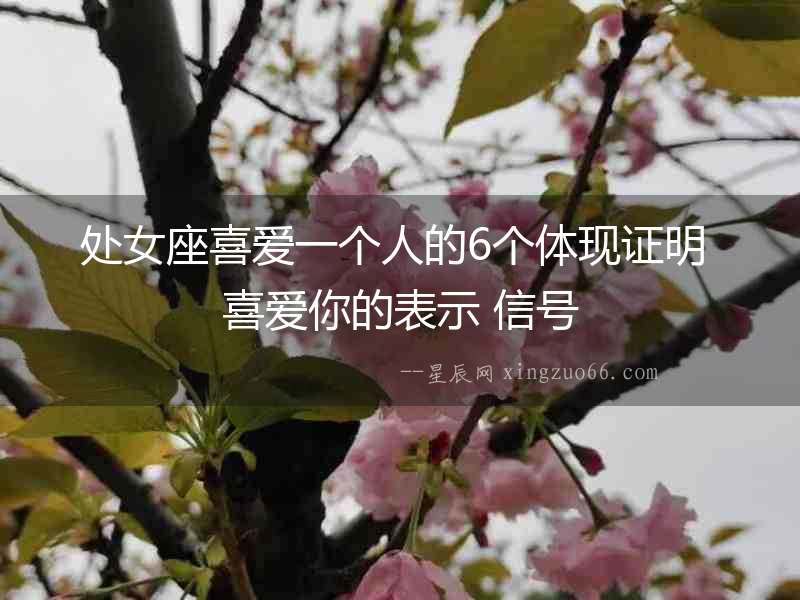 處女座喜愛一個人的6個體現證明 喜愛你的表示 信號
