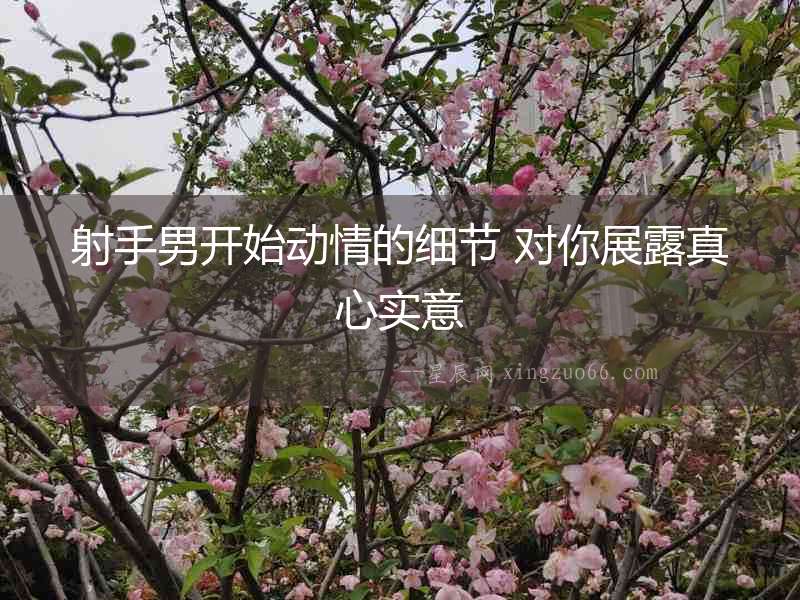 射手男開始動情的細節(jié) 對你展露真心實意