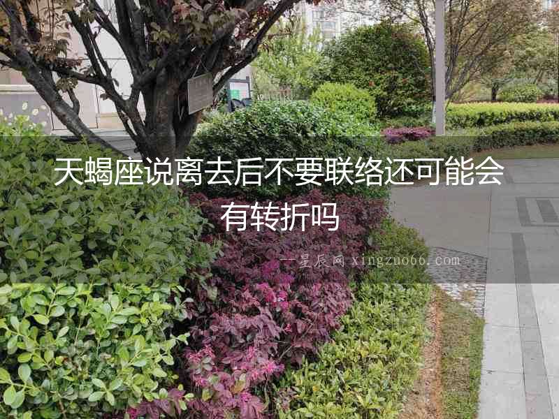 天蝎座說離去后不要聯(lián)絡(luò)還可能會有轉(zhuǎn)折嗎