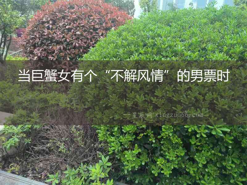 當(dāng)巨蟹女有個(gè)“不解風(fēng)情”的男票時(shí)