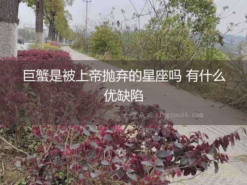 巨蟹是被上帝拋棄的星座嗎 有什么優(yōu)缺陷