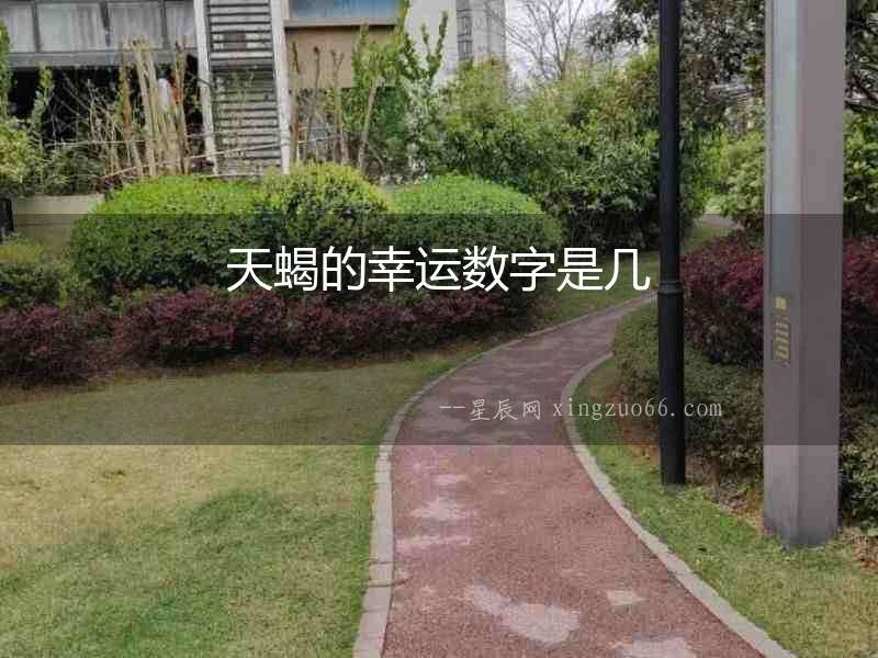 天蝎的幸運數字是幾